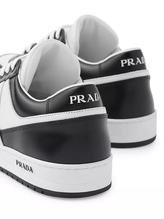 Prada  Downtown Leather Sneakers