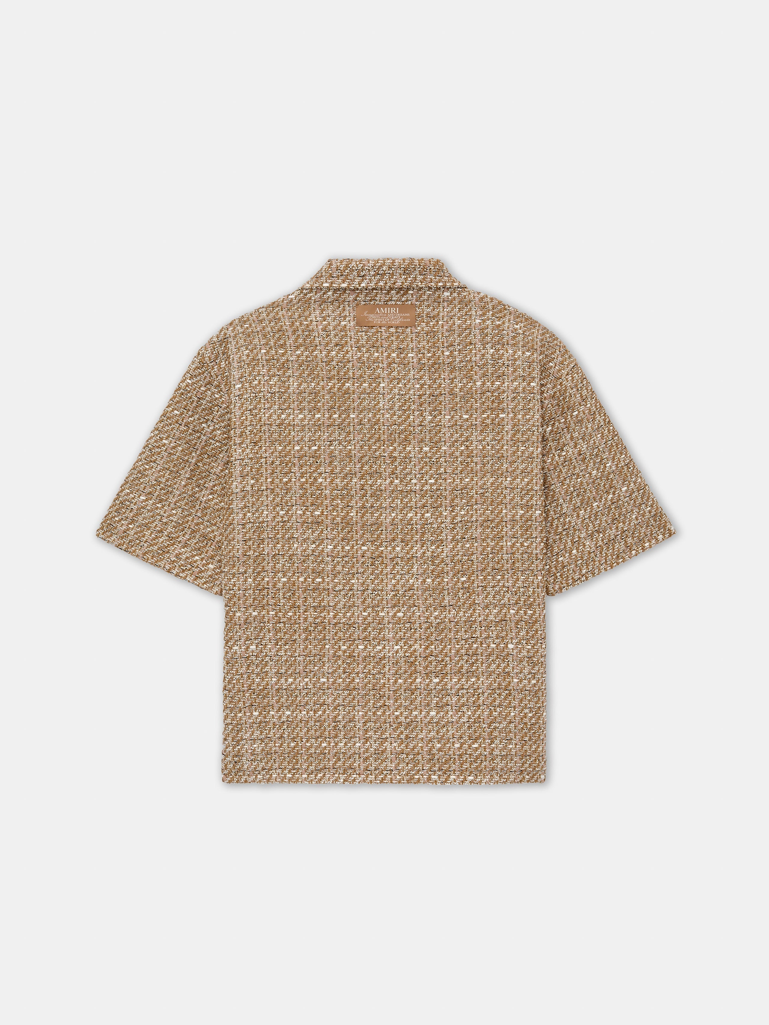 BOUCLE CAMP SHIRT - Camel