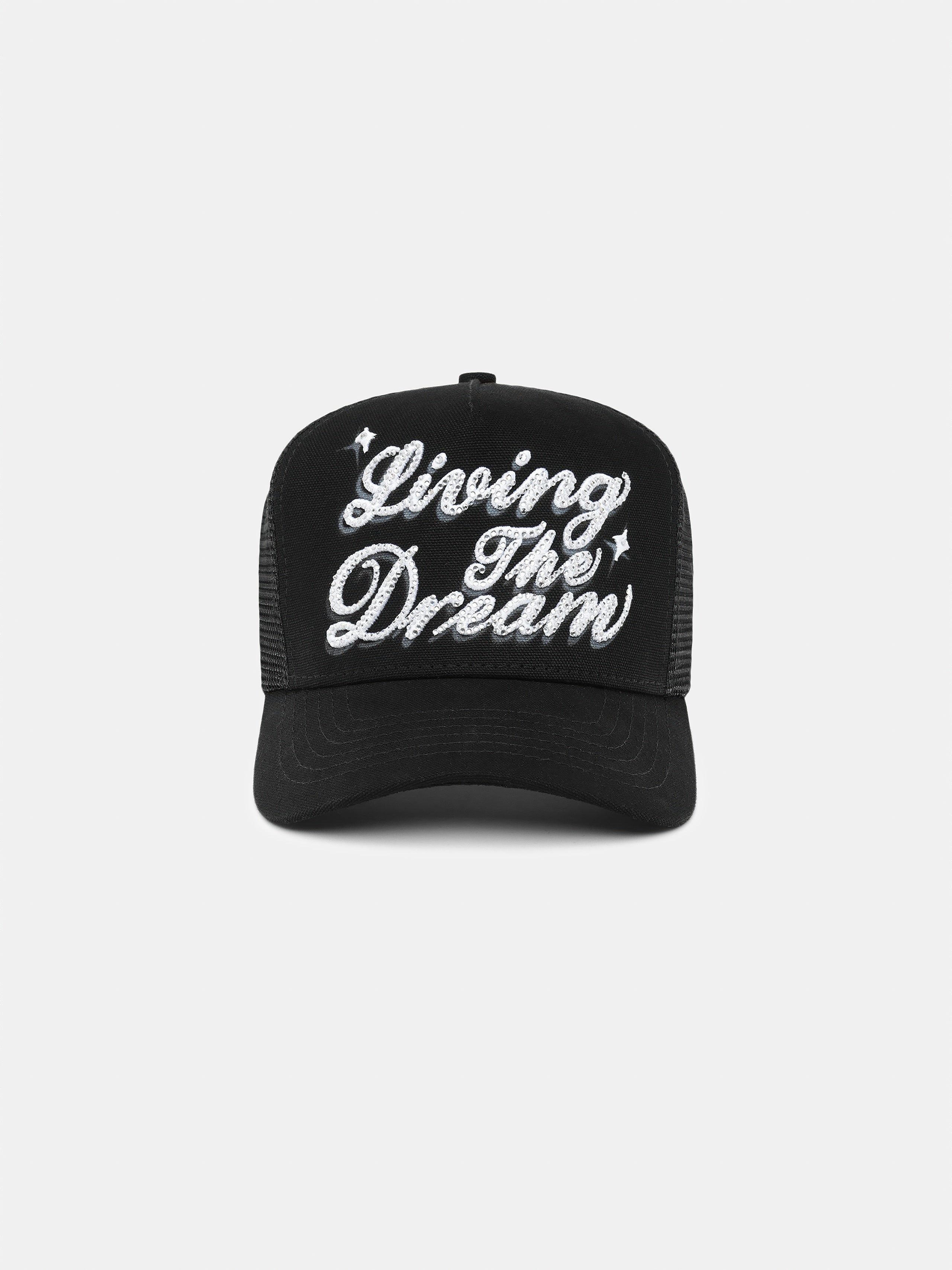 CRYSTAL DREAM TRUCKER HAT - Black