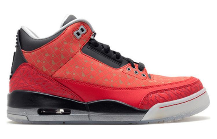 Air Jordan 3 Retro Doernbecher (2013) 'Red Goldsilver Black' 437536-600B #