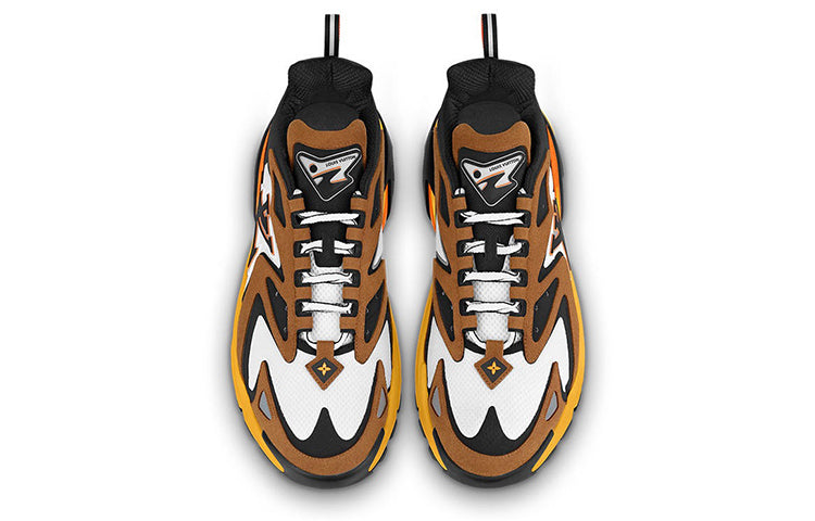 LOUIS VUITTON Runner Tatic Sneakers 'Orange White Brown' 1A9BNT #