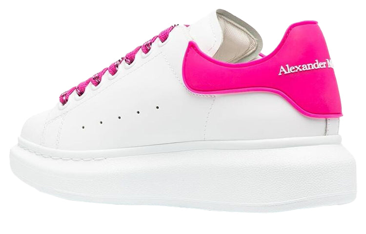 (WMNS) Alexander McQueen Oversized Sneaker 'White Shock Pink' 621056WHXMT9375 #