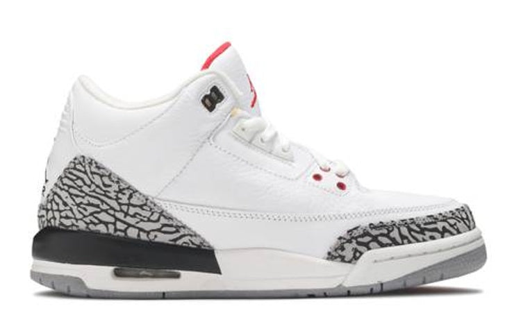 (GS) Air Jordan 3 Retro 'White Cement' 2011 398614-105 #