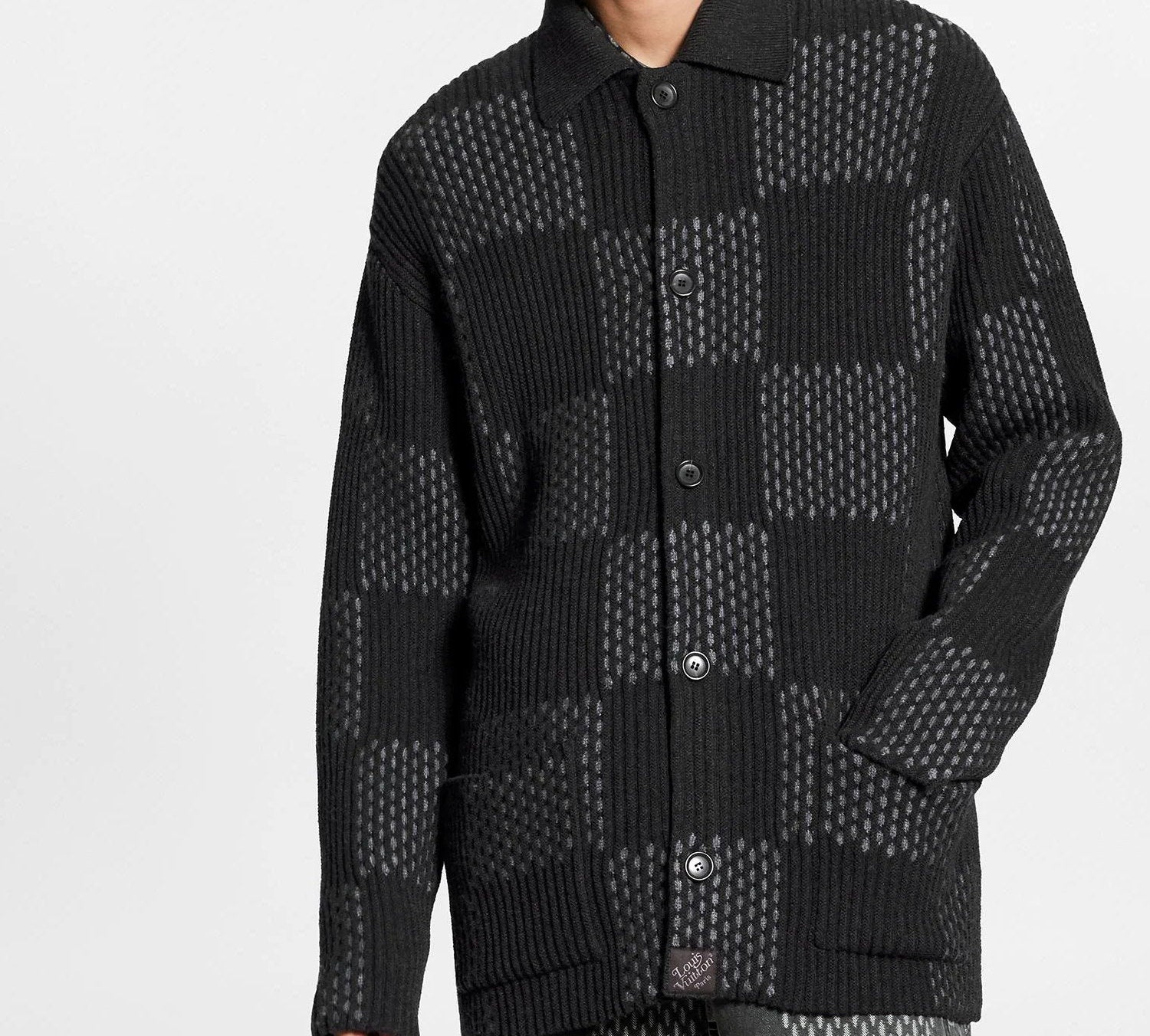 LOUIS VUITTON x Nigo LV2 Series Giant Damier Ribbed Jacket For Unisex 1A7XB #.