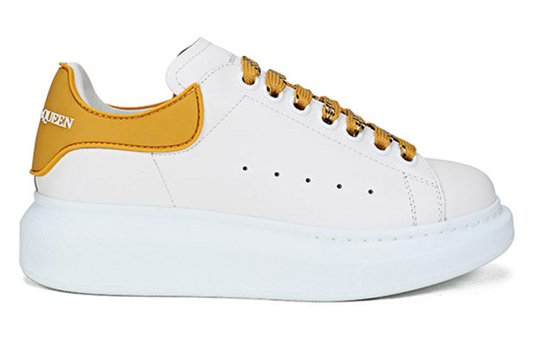 (WMNS) Alexander McQueen Oversized Sneaker 'White Mustard' 621056WHXMT9718 #