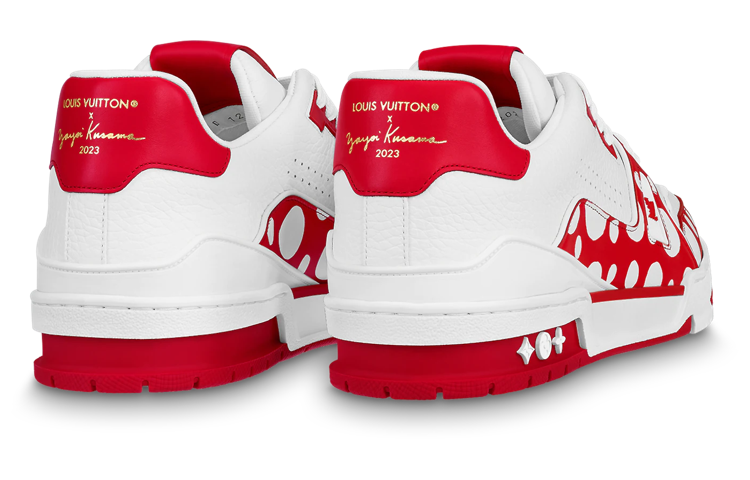 LOUIS VUITTON x YAYOI KUSAMA Sneaker 'White Red' 1AB8J1 #.