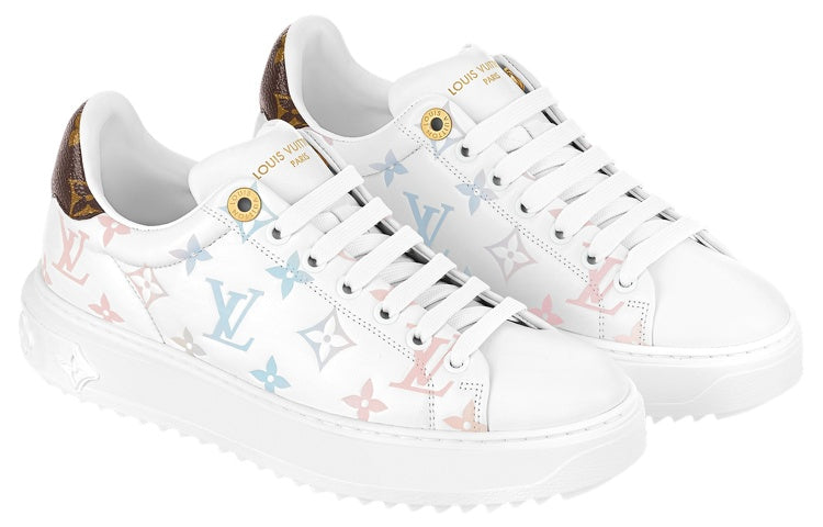 (WMNS) LOUIS VUITTON Time Out Sneakers 'White with Dreamy Monogram' 1ABZMF #