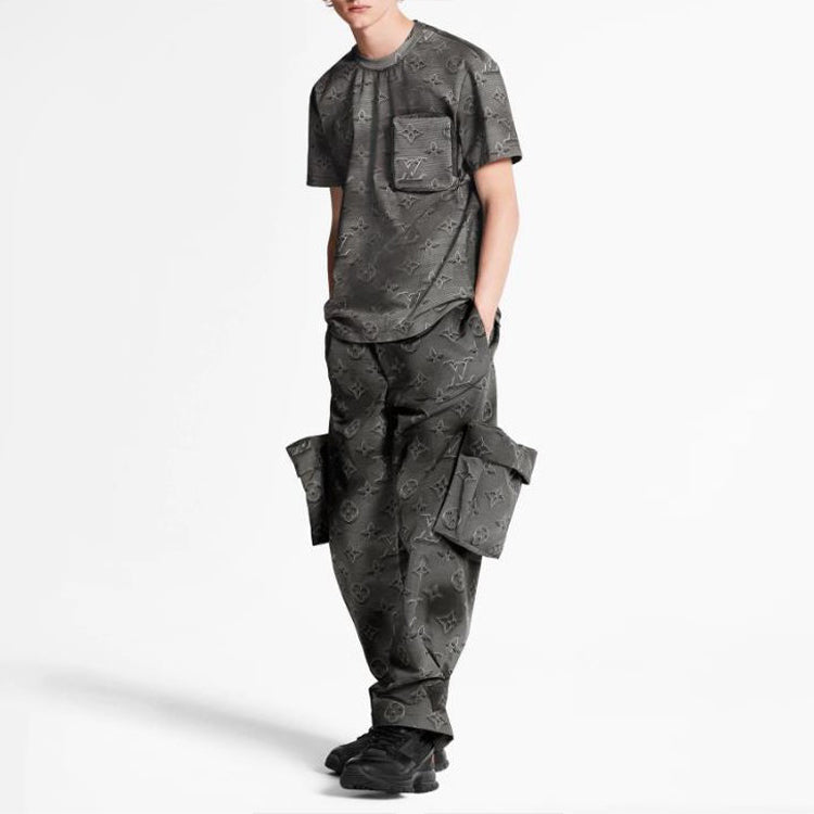 LOUIS VUITTON LV Monogram Foldable 3D Printed Unisex Grey 1A5W9X