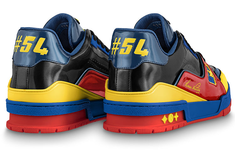 LOUIS VUITTON Trainers 'Black Yellow Blue' 1A9JU2 #.