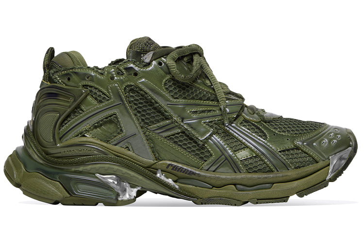 Balenciaga Runner Sneaker 'Leather Free Khaki' 677403W3RB13031 #