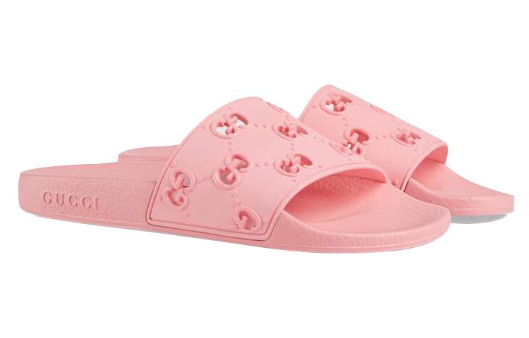 (WMNS) Gucci GG Slide Rubber 'Pink' 573922-JDR00-5846 #