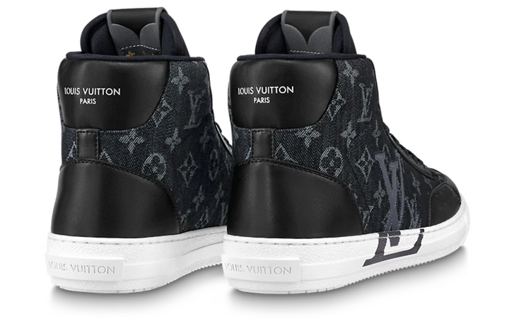 LOUIS VUITTON LV Charlie Ankle Sneakers 'Black Monogram' 1AARCE #
