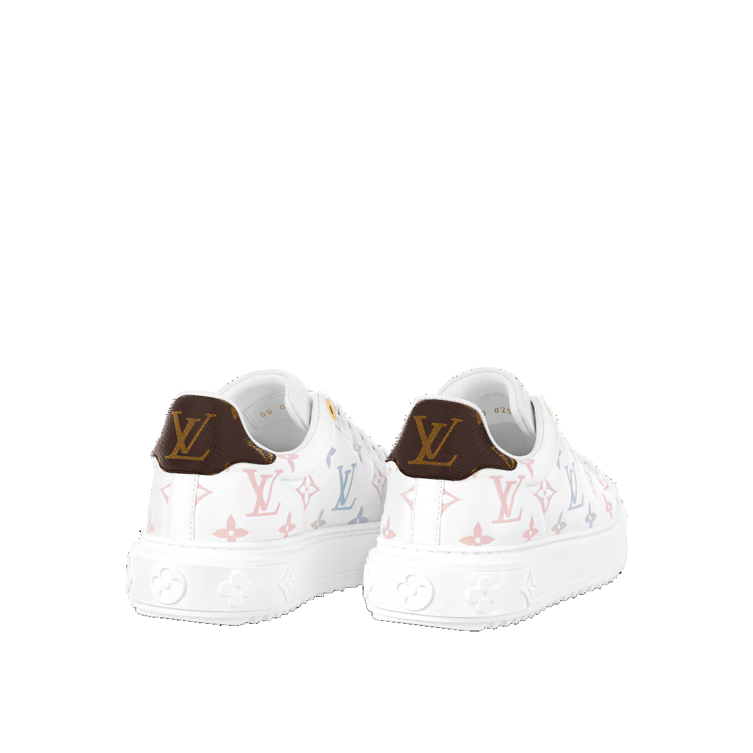 (WMNS) LOUIS VUITTON Time Out Sneakers 'White with Dreamy Monogram' 1ABZMF #