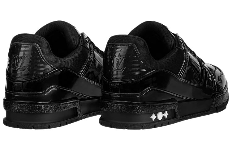 LOUIS VUITTON LV Trainer Patent Leather 'Triple Black' 1AA45R #