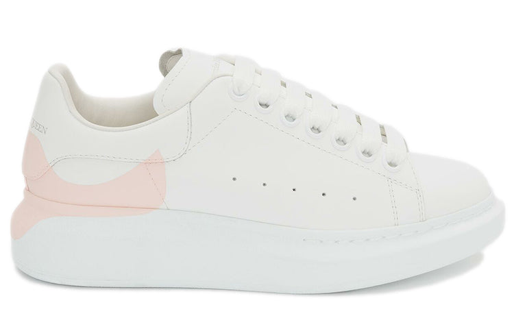 (WMNS) Alexander McQueen Oversized Sneaker 'White Pink Heel' 650789WHZ4U9648 #