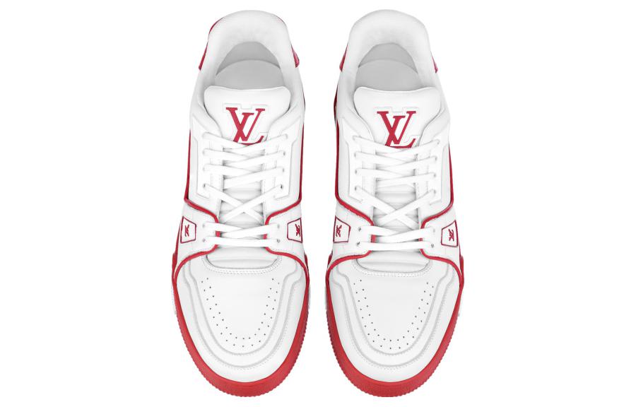 LOUIS VUITTON LV Trainers 'White with Red' 1AAGZO #