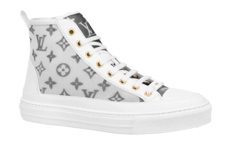 (WMNS) LOUIS VUITTON Stellar Ankle Sneakers 'White Grey' 1A8NKX #