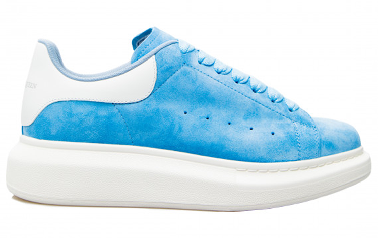 (WMNS) Alexander McQueen Suede Oversized Sneaker 'Blue' 650792WIA514437 #