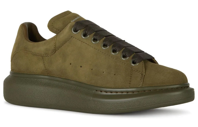 (WMNS) Alexander McQueen Oversized Sneakers 'Green Suede' 590779WHV673249 #