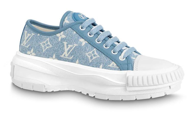 (WMNS) LOUIS VUITTON Squad Sneakers 'Blue Monogram' 1AB19K #