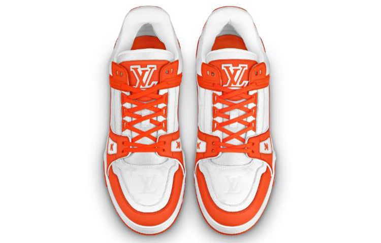 LOUIS VUITTON Trainer Sneakers 'White Orange' 1A811N #.
