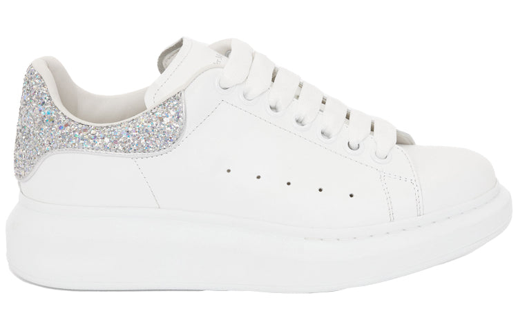 (WMNS) Alexander McQueen Oversized Sneaker 'White Holo Silver' 558945WHTQI9413 #