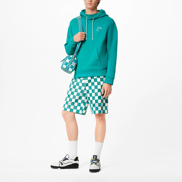 Men's LOUIS VUITTON FW21 Embroidered Iconic Green 1A99VY #.