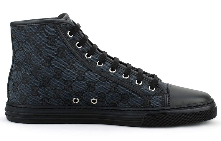 Gucci Monogram High Top Sneakers 'Black' 426188-KQWM0-1948 #.