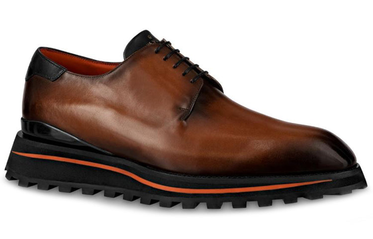 LOUIS VUITTON Derby Goncourt Shoes 'Cognac' 1A5Y5B #