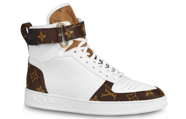 (WMNS) LOUIS VUITTON LV Boombox High-Top Sneakers White 1A87Q2 #