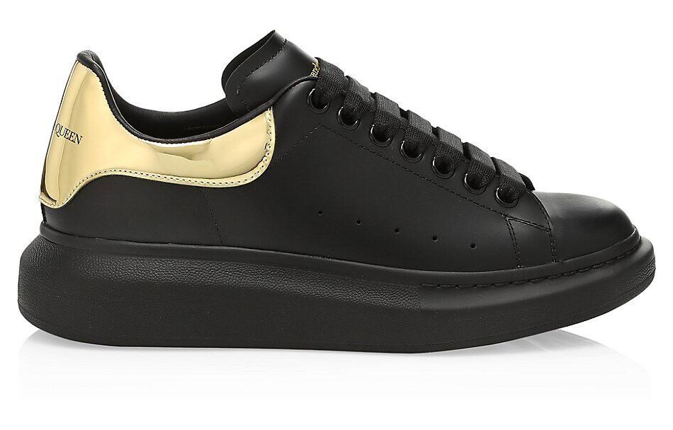 Alexander McQueen Oversized Sneaker 'Black Gold' 553680WHX931088 #