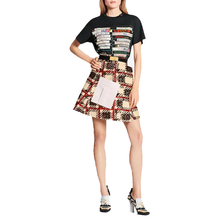 LOUIS VUITTON LV Printing Short Sleeve Black 1A7UF