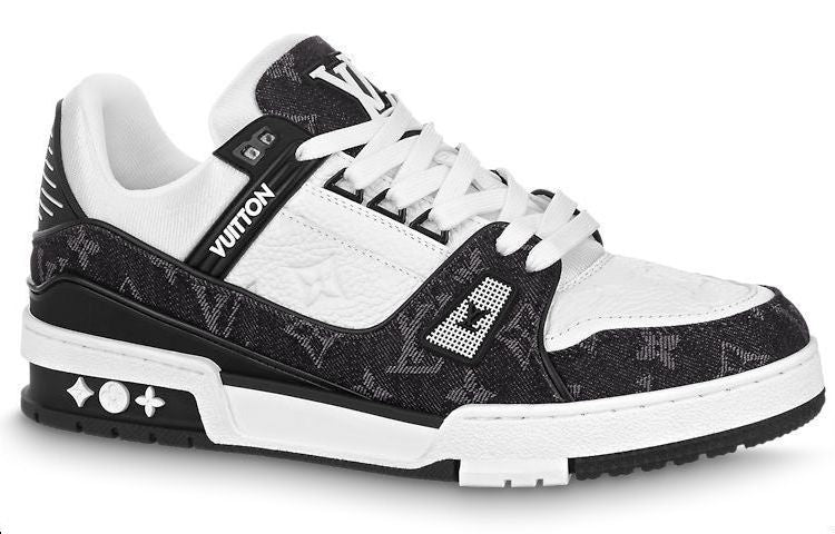 (WMNS) LOUIS VUITTON LV Trainer Sneaker 'Black Mesh Monogram with White ' 1AC2A5  #