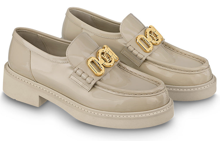 (WMNS) LOUIS VUITTON LV Academy Loafers 'Beige' 1ABO3I #