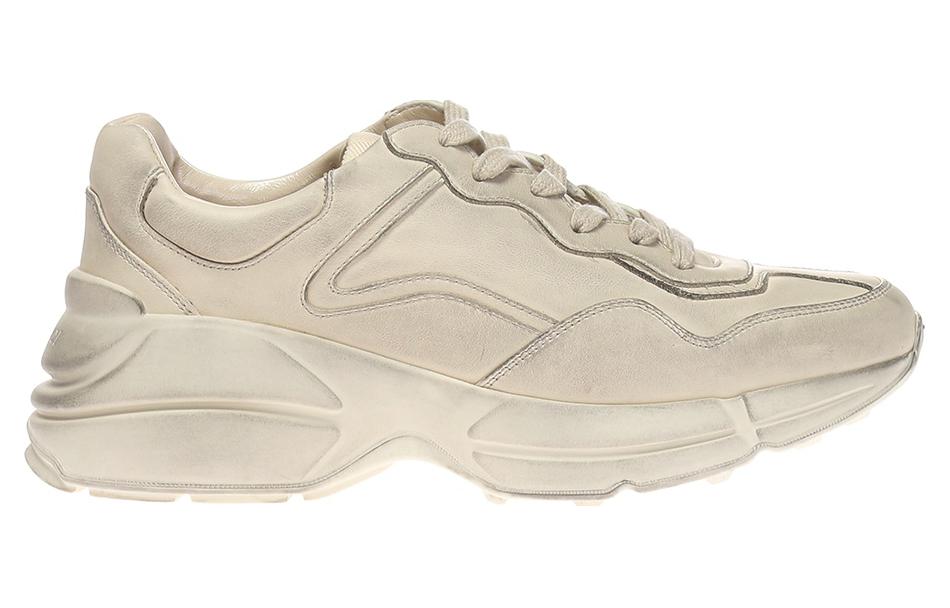 Gucci Rhython Leather Sneaker 'Ivory' 498916-A9L00-9522 #.