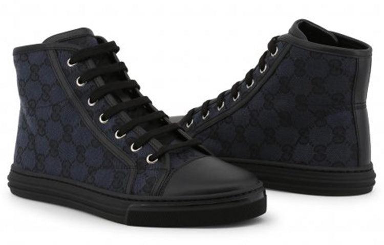 (WMNS) Gucci Monogram Canvas High Top 'Black' 426186-KQWM0-1948 #.