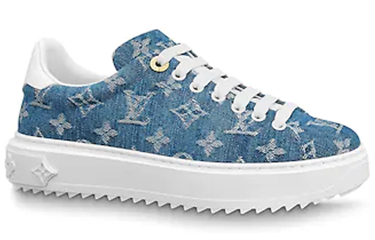 (WMNS) LOUIS VUITTON Time Out Sneakers Denim-Blue 1A7RB0 #