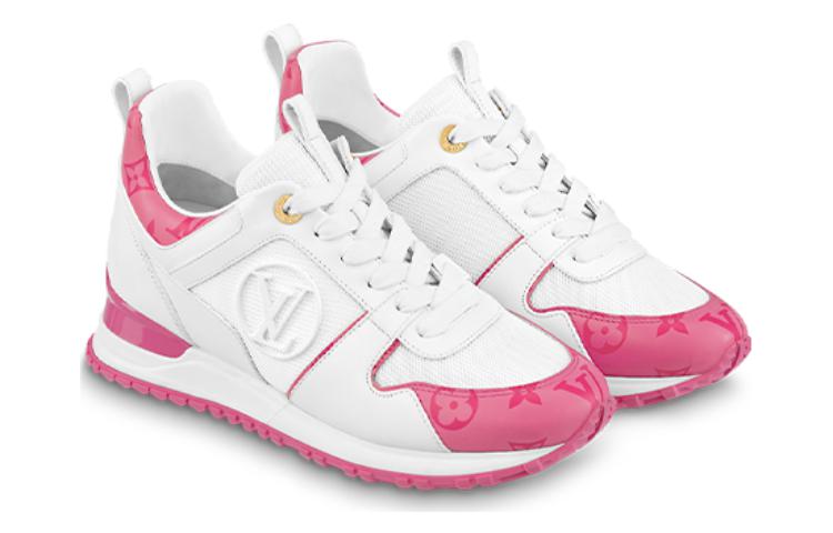 (WMNS) LOUIS VUITTON Run Away Sneakers 'White Side Logo with Pink Monogram' 1AB1SD #
