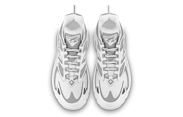LOUIS VUITTON Runner Tatic Sneakers 'White Grey' 1ABEQ4 #.