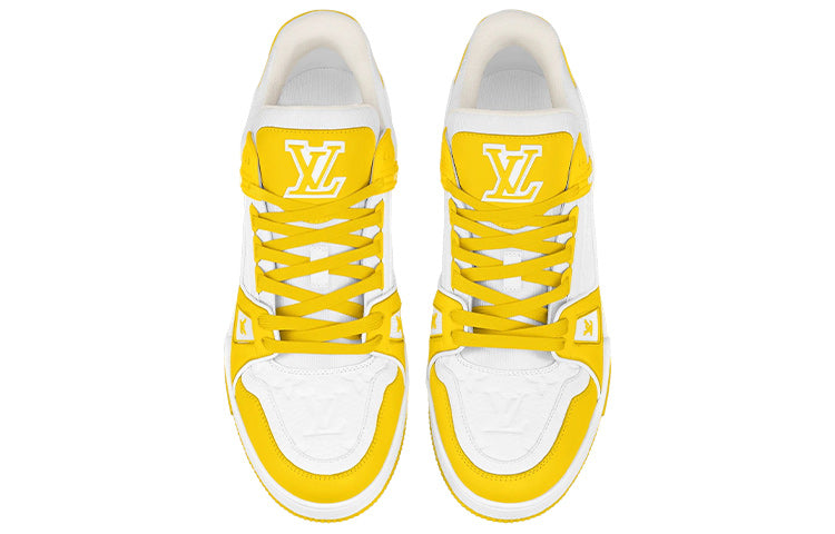 LOUIS VUITTON LV Trainer 'White Yellow' 1AA6XM #