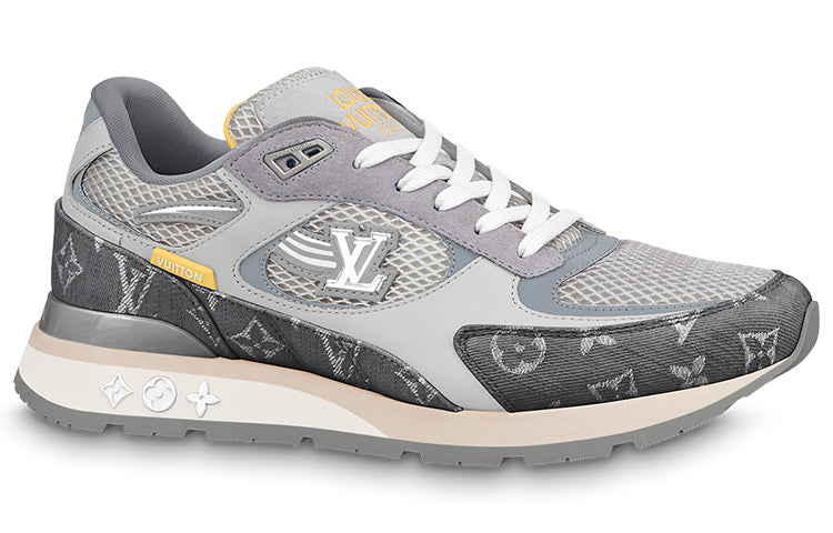 LOUIS VUITTON Run Away Sneakers 'Grey Yellow' 1ABFBR #