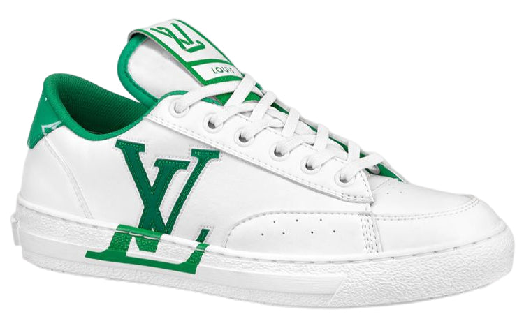 LOUIS VUITTON Charlie Sneakers 'White Green' 1AANJ7 #