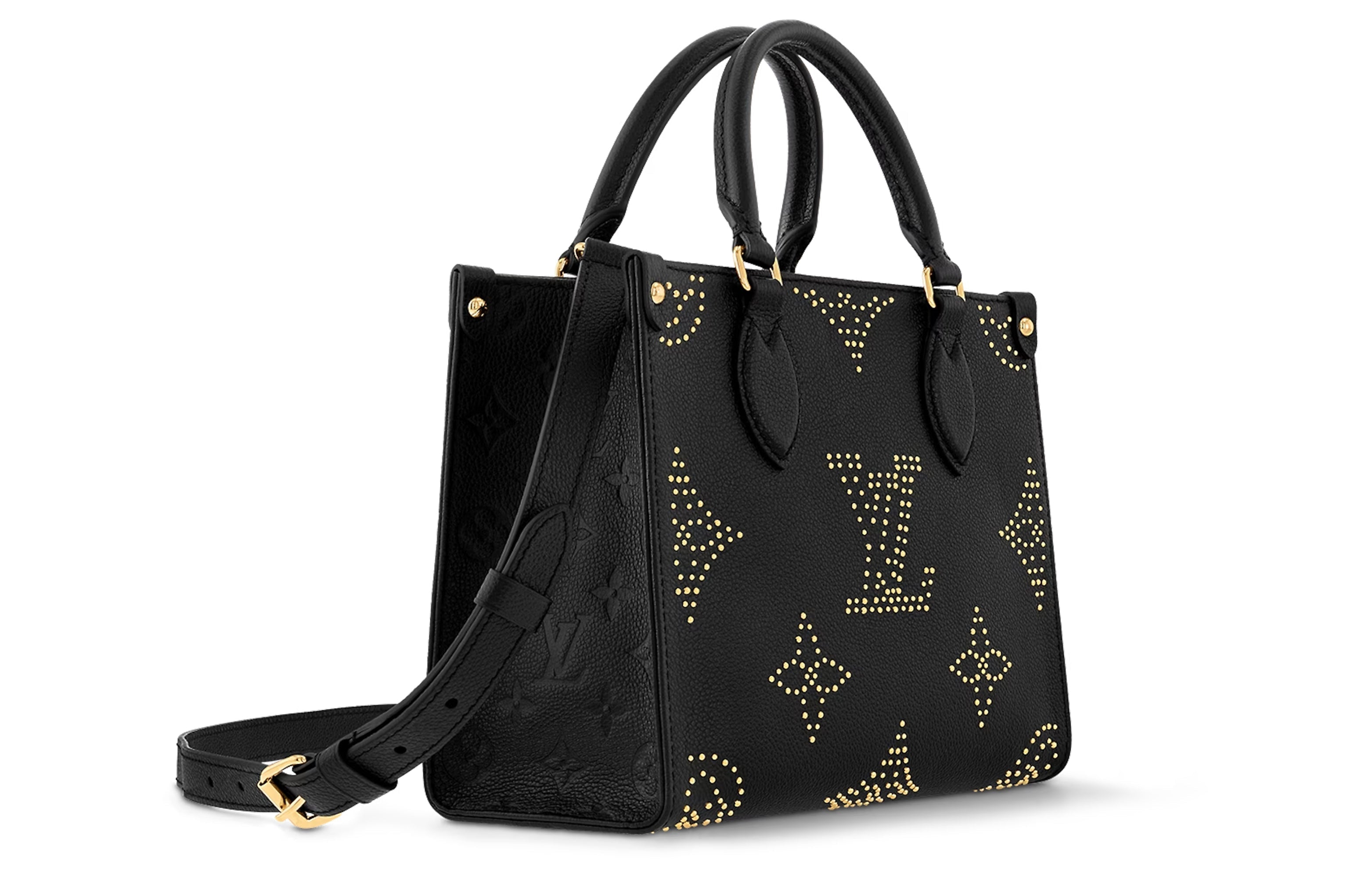 (WMNS) LOUIS VUITTON OnTheGo PM Monogram Empreinte Tote Bag 'Black' M46733 #