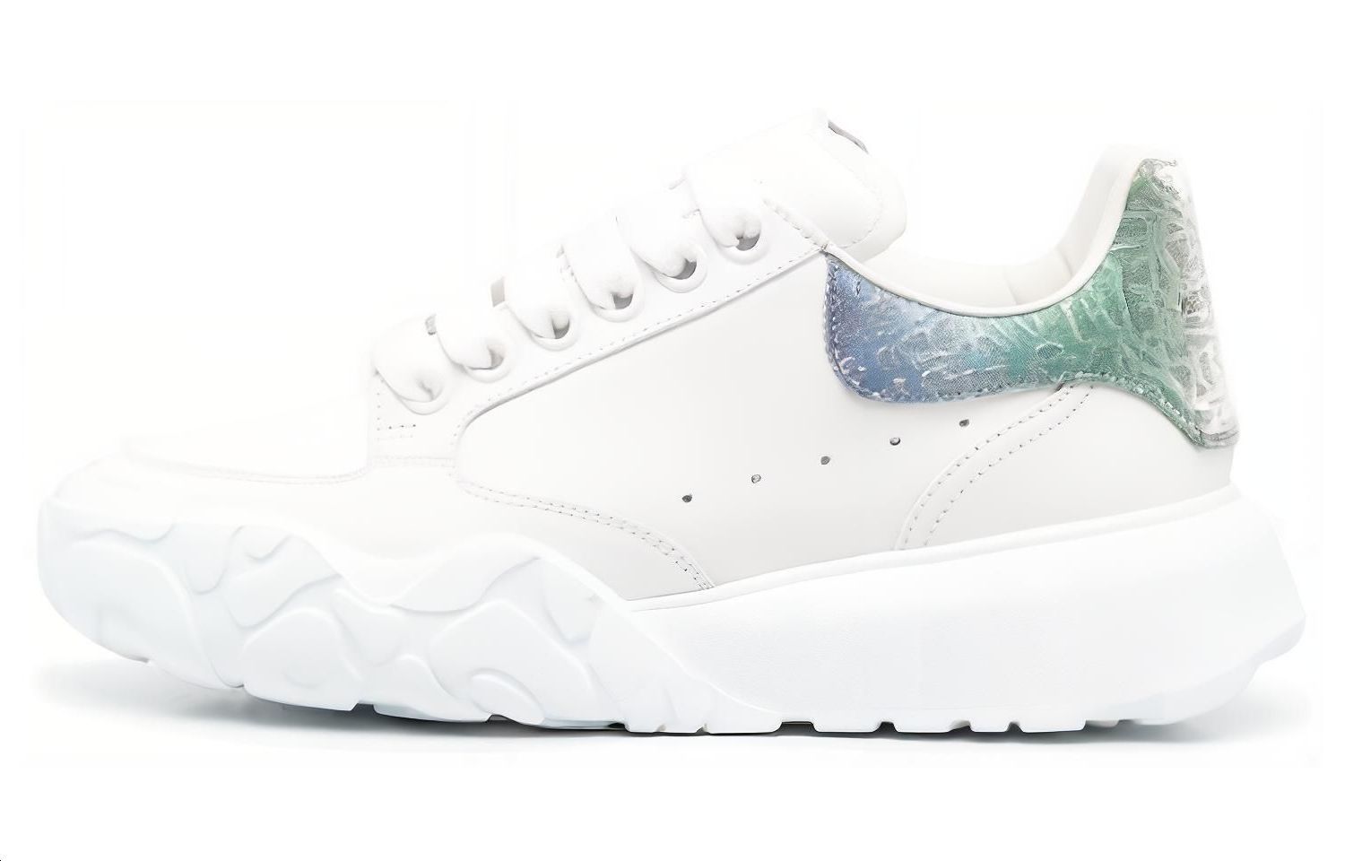 (WMNS) Alexander McQueen Court Sneakers 'White Multi' 733025WID619487 #