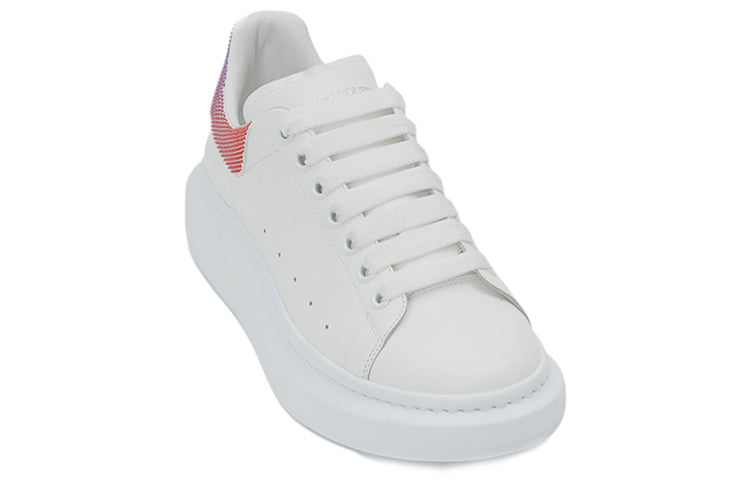 Alexander McQueen Thick-soled Low-top Sneakers 'White Pink Purple' 711139WICG48983 #