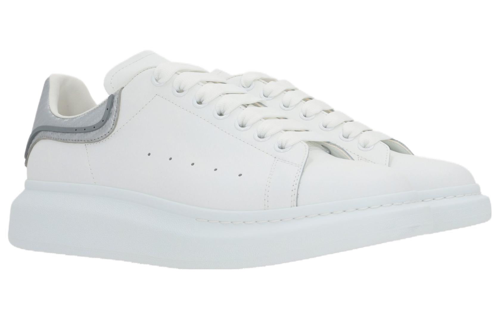 Alexander McQueen Oversized Low-Top Sneakers 'White Silver' 735770WICYU9071 #