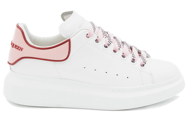 (WMNS) Alexander McQueen Oversized Sneaker 'White Pink Carnelian Red' 621056WHXMT9633 #