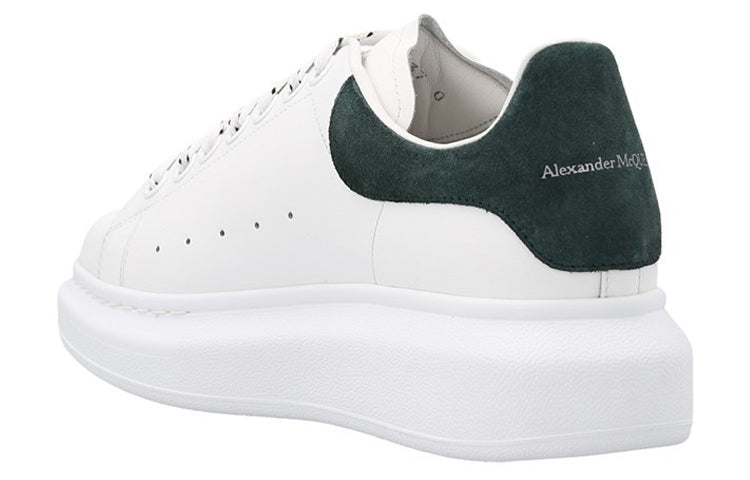(WMNS) Alexander McQueen Oversized Low-Top Sneakers 'White Dark Green' 718139WIBN28936 #