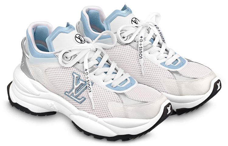 (WMNS) Louis Vuitton Run 55 Sneakers 'White Blue' 1ABVII #