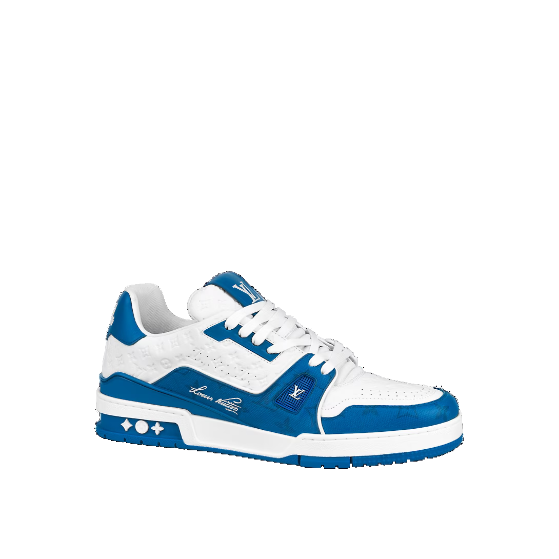 LOUIS VUITTON LV Trainers 'White Blue' 1ABOH4 #